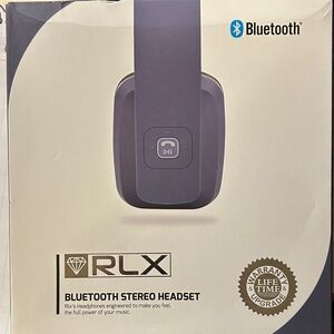 Blue Grey Bluetooth Headset